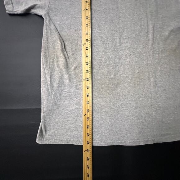 VTG Georgetown University T Shirt Mens Medium Gray Y2k Short Sleeve Preppy Ivy - Picture 6 of 8